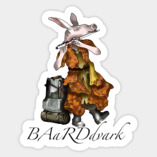 dnd bard aardvark Sticker